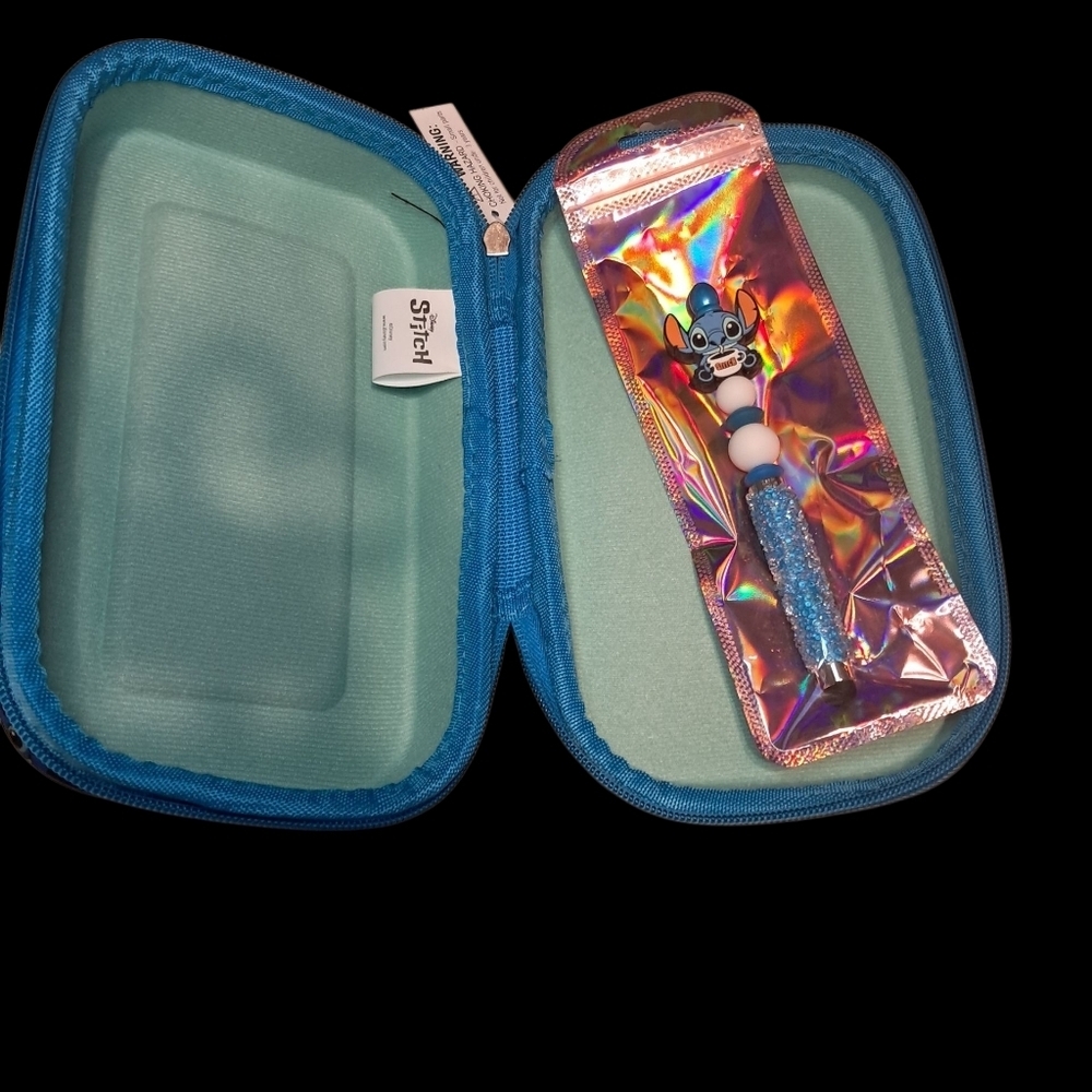 NWT Stitch Gift Set With Handmade Stitch Pen, Pencil Case, And Matching Tumbler - Picture 4 of 6
